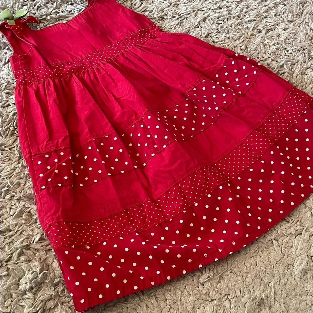 2012 Gymboree “Cherry Cute” Red Polka Dot Sundress, Size, 5T